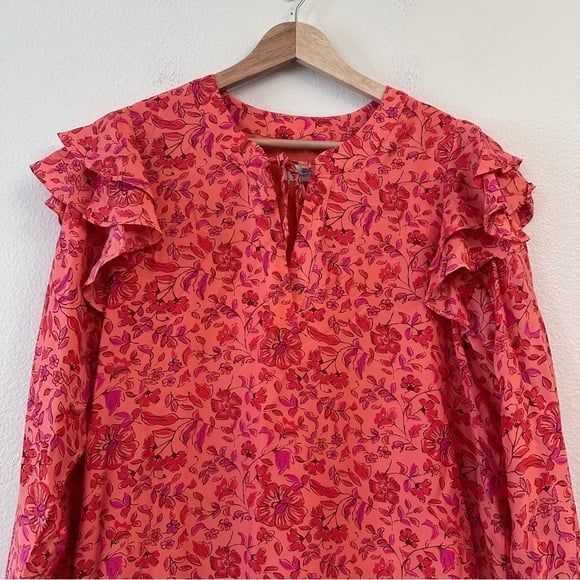 Vineyard Vines Womens Pink Helenium Floral Mini Shift Dress Size M - Picture 3 of 8
